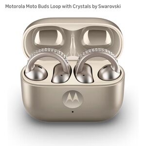 Motorola Moto Buds Loop Earbuds with Swarovski Crystals